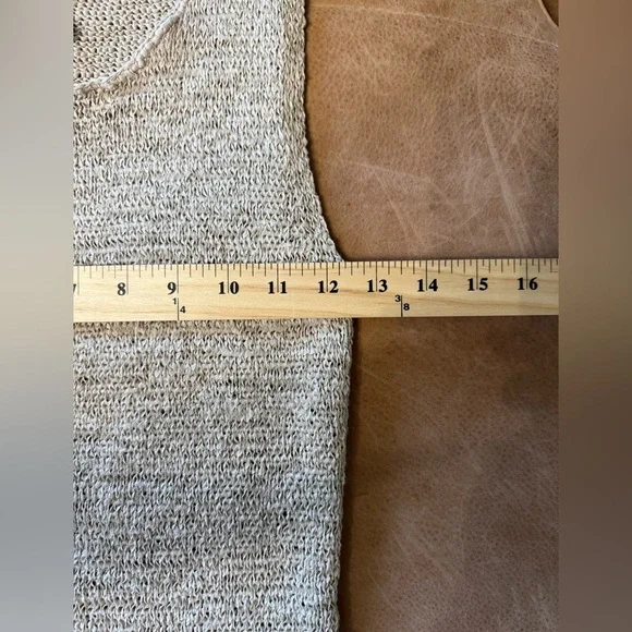 CC Hughes Light Brown Knit Sweater Tank Top Women’s Size Small - Picture 3 of 5